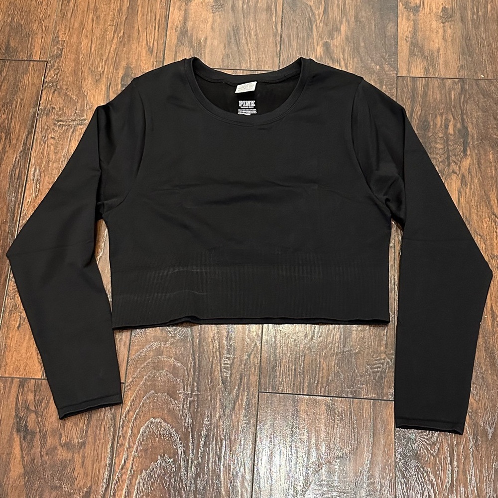Victorias Secret PINK Cropped Long Sleeve Top